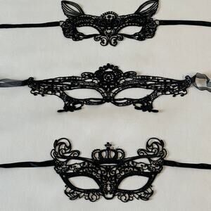 Lace Masquerade Masks - Bundle of 3 - Never Worn